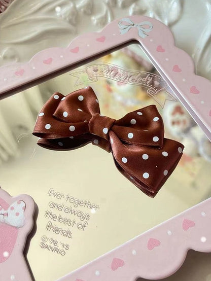 10 Farben Bowknot Haarspange Muster Polka-Dot Optionen