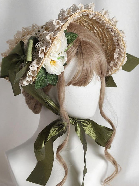 Lace Color Options Bonnet 8 Floral Vintage Lolita