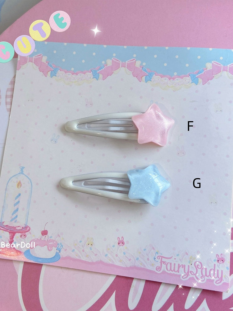 Cute Hairclip Star Bear Tooth Kawaii Style - Bear Doll