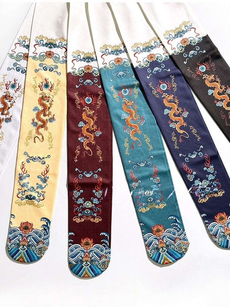5 Han Dragon Tights Colors Robe Lolita Print