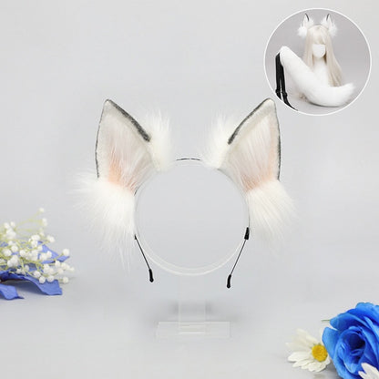 9 Faux Cute Ear Wolf Fur Lolita KC Colors