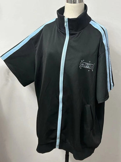 Embroidery And Kaiwai BlackBlue T-shirt Tenshi Star Bunny