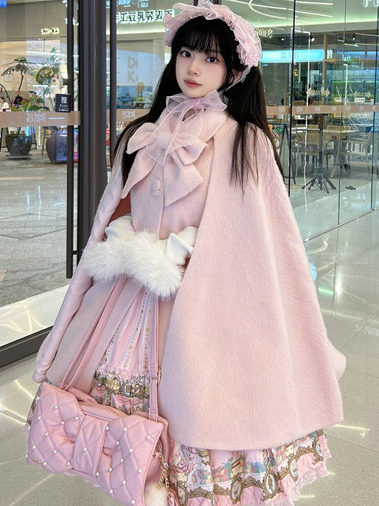 Cape Bow with Lolita Detail Pink