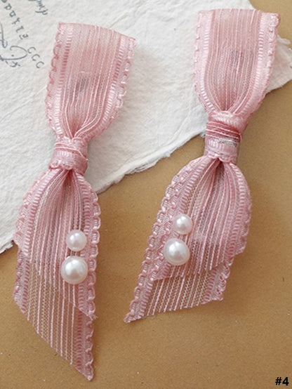 Sweet 4 Options Pink Lolita Bow Butterfly Hairclips
