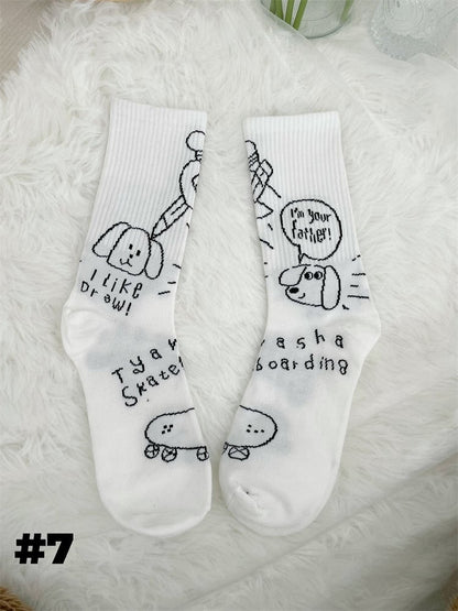 Sweet Lolita White Ankle Socks