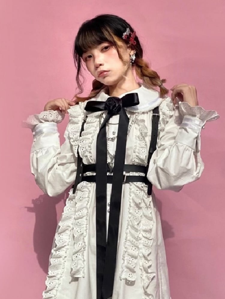 Details Harness with Black Buckle Belt