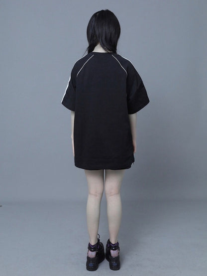 Black Spike Print Tee - ITAMI