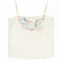 Camisole und Stickerei-Top Apricot Bird Floral