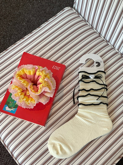 Calf Color Heart 6 Decorated Bowknot Options Loose Beaded Detail