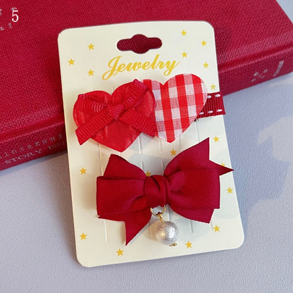 Options 6 Bowknot Hairclips Sweet