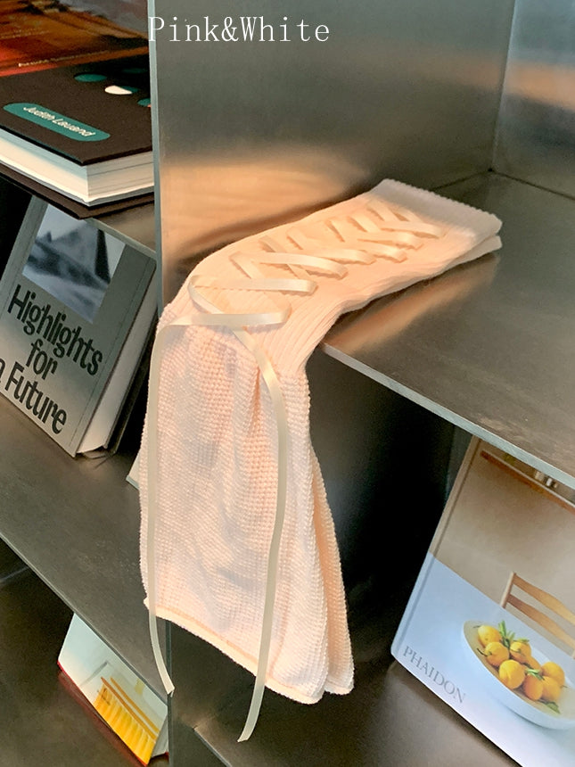 カラー詳細 ウォーマー レースアップ 6つのオプション レッグルーズ