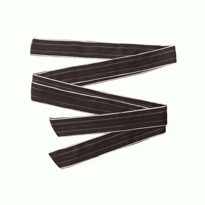 Gestreifter Gürtel Braun Taille