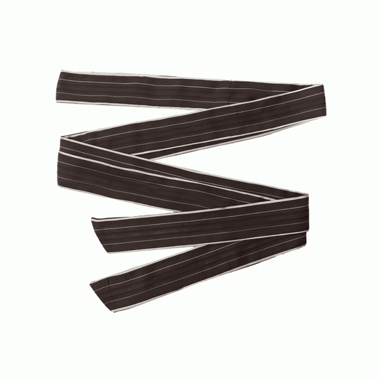 Gestreifter Gürtel Braun Taille