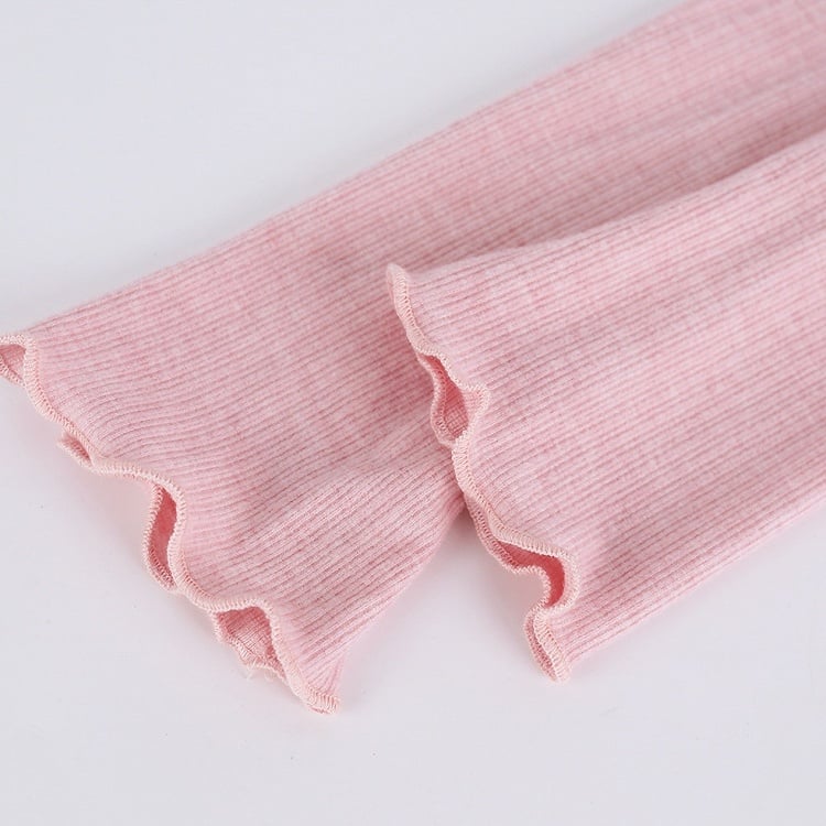 Knit Cardigan Pink Long Sleeve Ribbon Sweet - serendipity