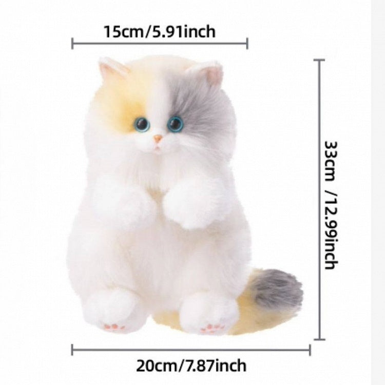 2 Backpack/Crossbody Realistic Options Calico Cat Plush Bag
