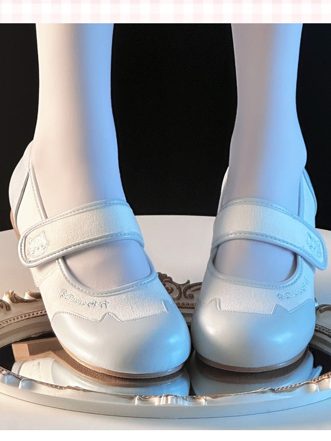 Toe Mary Cute Flats Round Ear Cat – Blue Jane