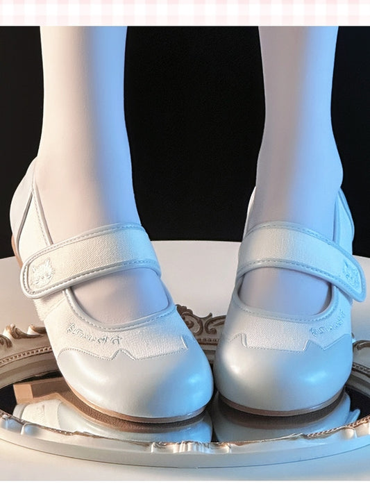 Toe Mary Cute Flats Round Ear Cat – Blue Jane