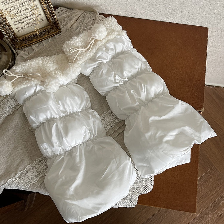 Pom-Pom Leg with Decorations Trim Warmers Fleece Colors 5 Puffer