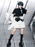 White Urban Shorts Ouji Cyberpunk Lolita Techwear