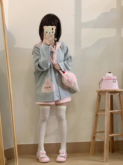 Yume Kawaii Pink Ice Cream-shaped Plush Crossbody Bag