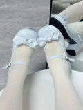 Shoes 2 Jane Sky Heel Blue Mary Bowknot Options Style Lolita