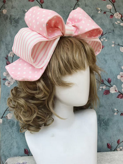 Pink & Black Bowknot KC with Poodle Patch - Infanta