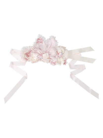 Charming Adjustable Rabbit Ear Pink Headband - Yimu Walnut