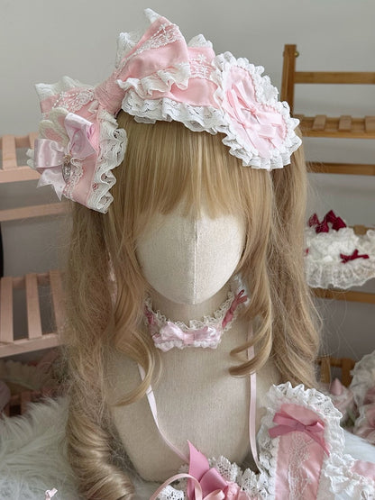 Lolita Pink KC Trim Bow Lace Sweet