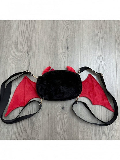 Double Shoulder Wing Bag with Bow Embellishment - Magic Diary
