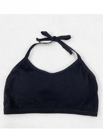 Y2K フリルとドレスキャミ付き ブルーキャミソール ブラックカスケードトリムスカート グラマラスハイロー