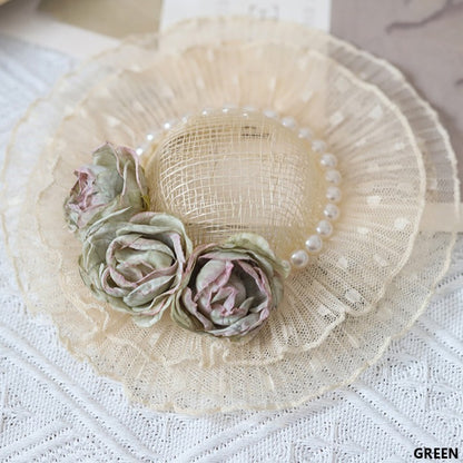 Hat Lolita Options Mini Color Details Bead Design Floral With 11