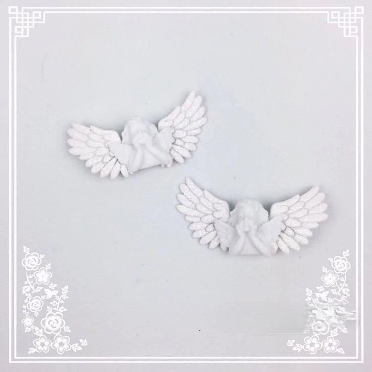 Wing Hair Shimmering Clips (Pair) Angel