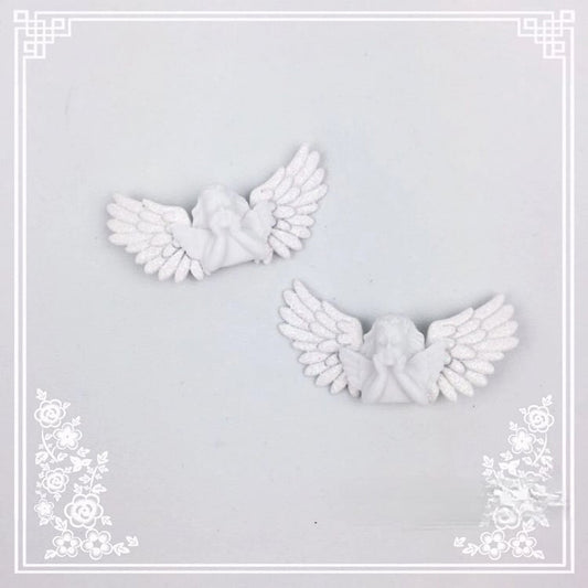 Wing Hair Shimmering Clips (Pair) Angel
