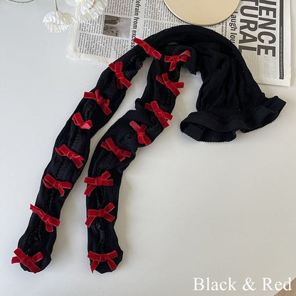 with Tights Cut-out Options Color 21 Design Bowknot Floral Pattern