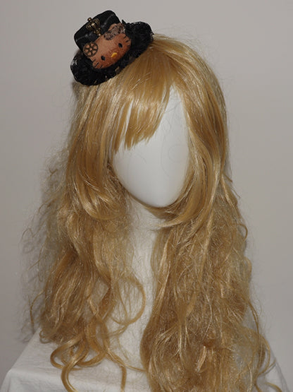 クラウンハットミニブラックキティデコレーション