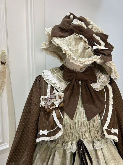 Brosche Schleife Braun