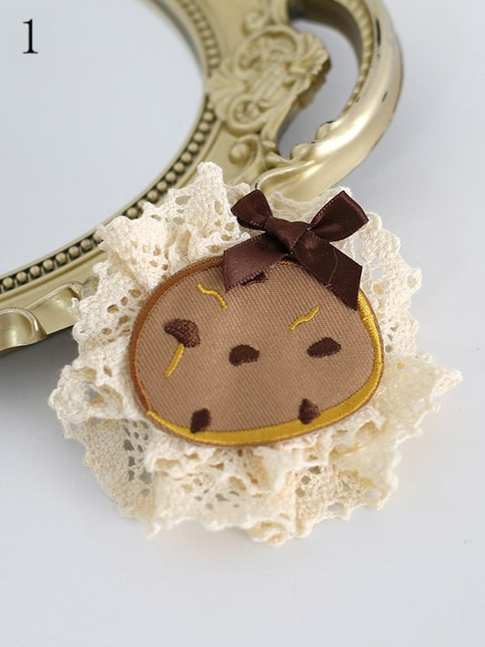 Cookie Bowknot Decorated Hairclip 6 Options