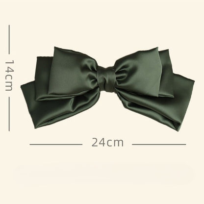 9 Color Options Sweet Lolita Satin Large Bowknot Hairclip