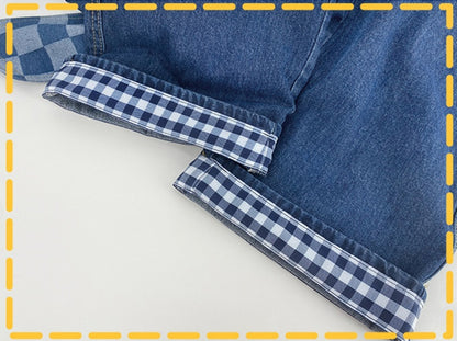 Inspired – Blaue Jeans mit Schleife hinten