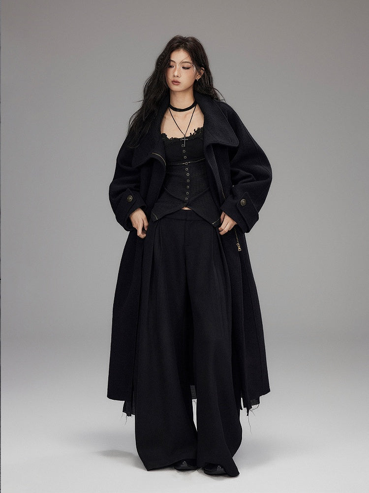 Slim-fitting Sleeve Black Decorated Long - Top Lace Knit