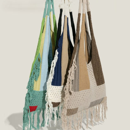 Shoulder Bag Accent Fringe Colors with 3