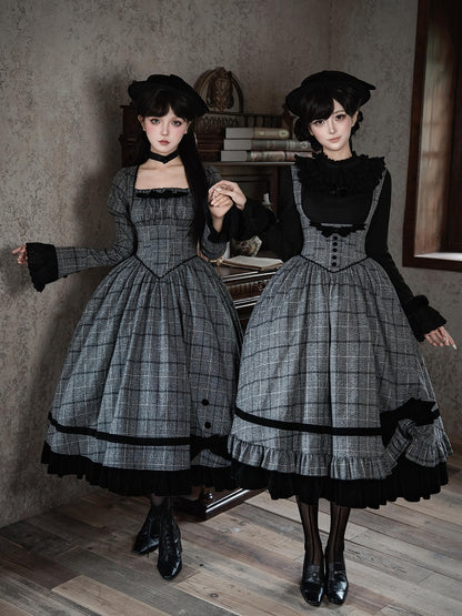 Black with Accent Lolita Bow Hat Top Elegant