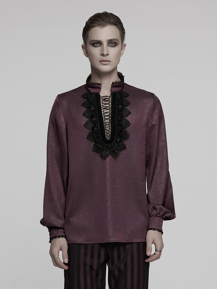 Red Men's Gothic Shirt