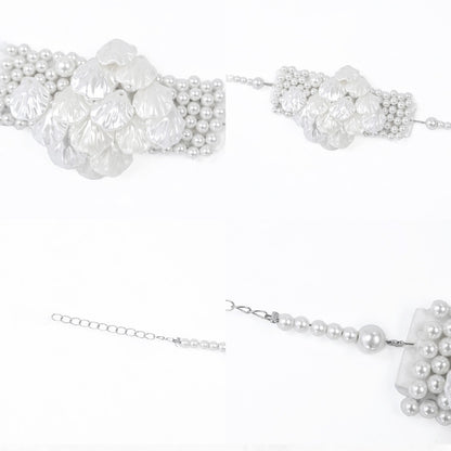 Artificial Pearls White Sea Bracelet Decorated Shells
