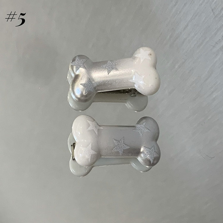 Y2K Bone/ Fish-Shaped Hairclips