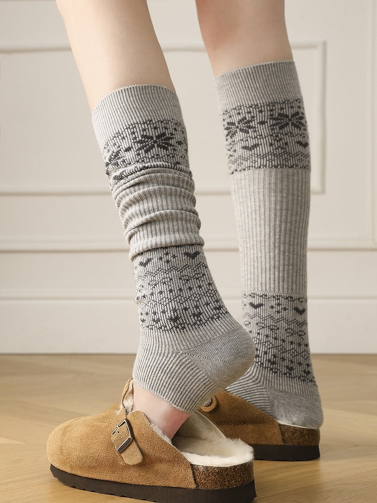 Colors Design Warmers Leg Retro Footed 6 Pattern