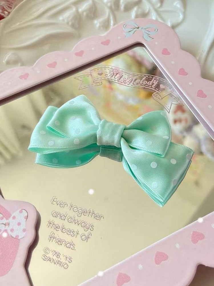 10 Farben Bowknot Haarspange Muster Polka-Dot Optionen