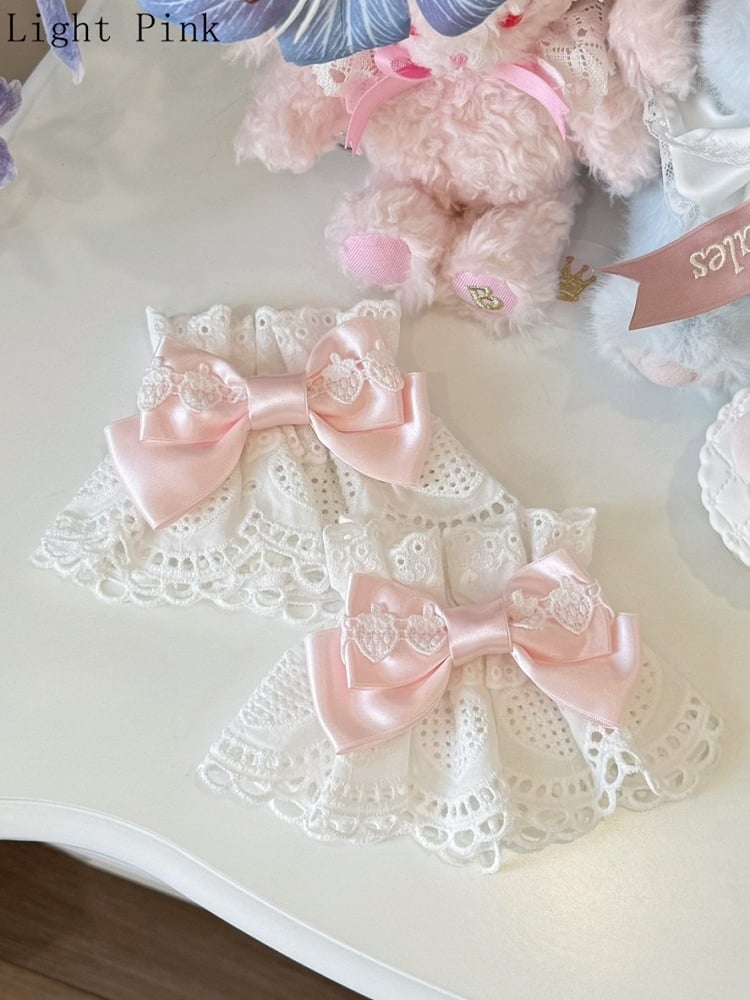 Cuffs Wrist Design 8 Strawberry Color Bowknot Options