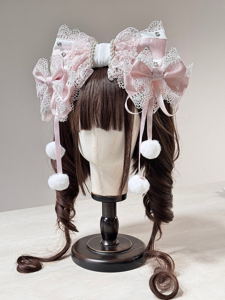 (Detachable Bows) Lolita Hairclip Set KC Multi-Color