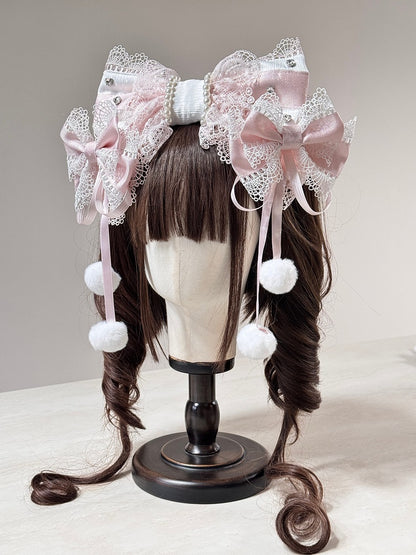 (Detachable Bows) Lolita Hairclip Set KC Multi-Color